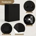 33.5 Storage Cabinet Modern Kitchen Cupboard, Black