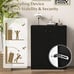 33.5 Storage Cabinet Modern Kitchen Cupboard, Black