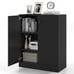 33.5 Storage Cabinet Modern Kitchen Cupboard, Black