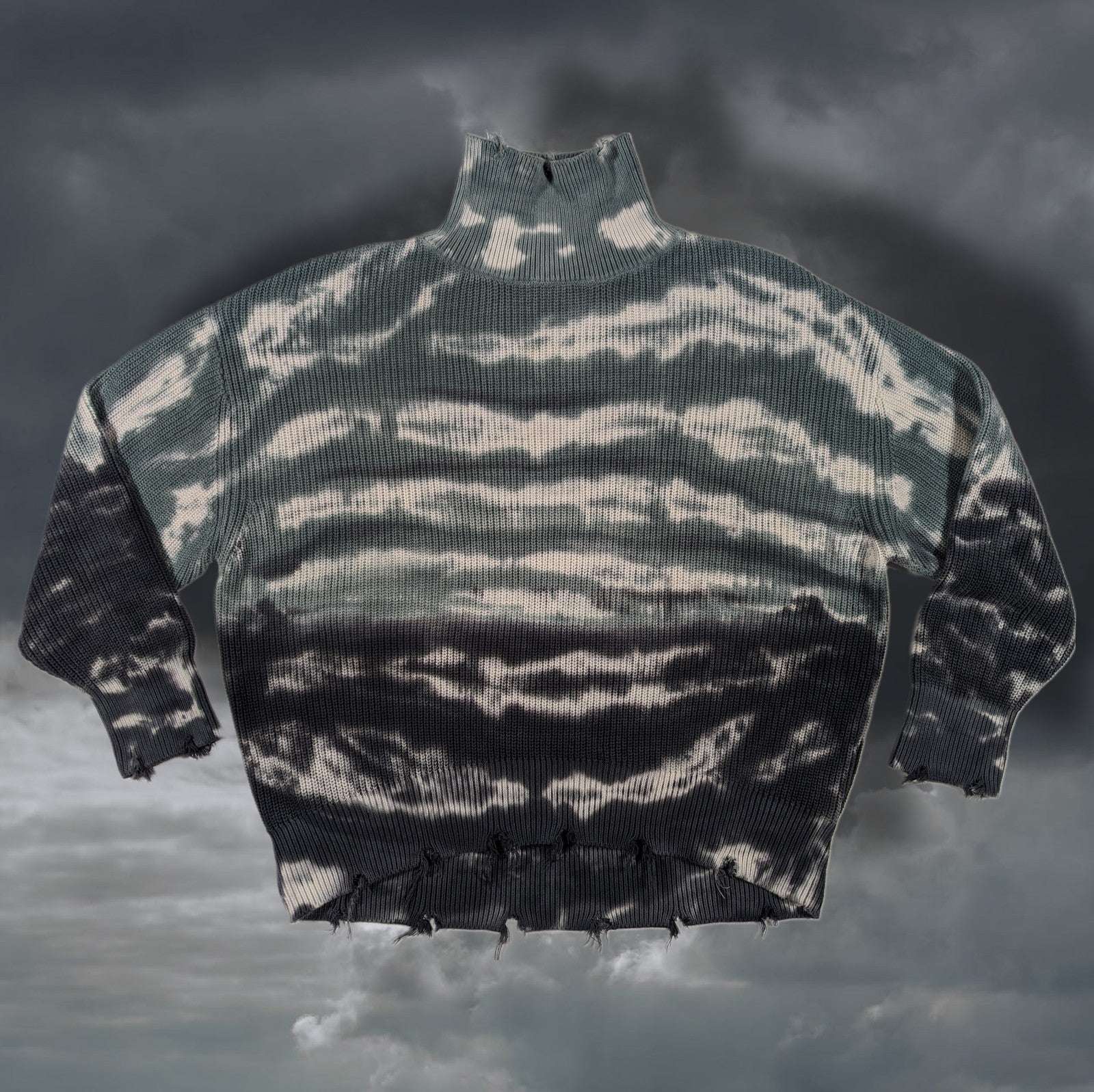 Young Fabulous & Broke Oversized Tie Dye Cameron Sweater Sz S/M