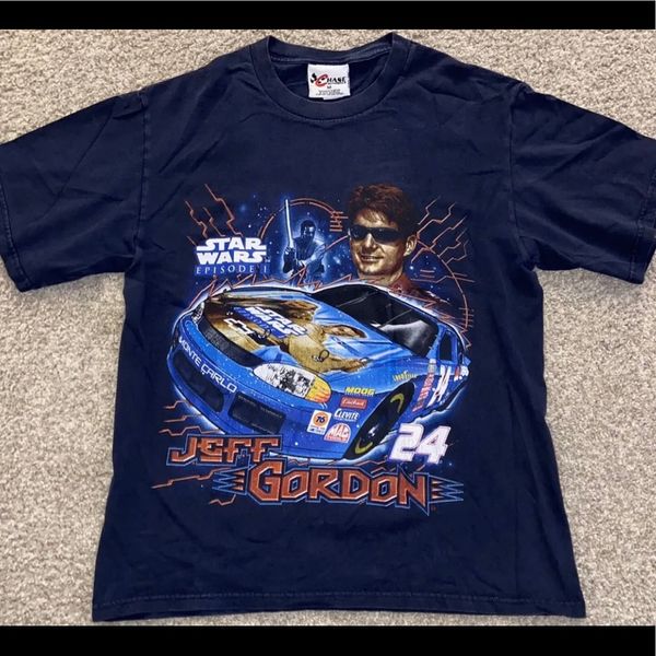 RARE 1999 high quality Vintage Jeff Gordon Star Wars Shirt