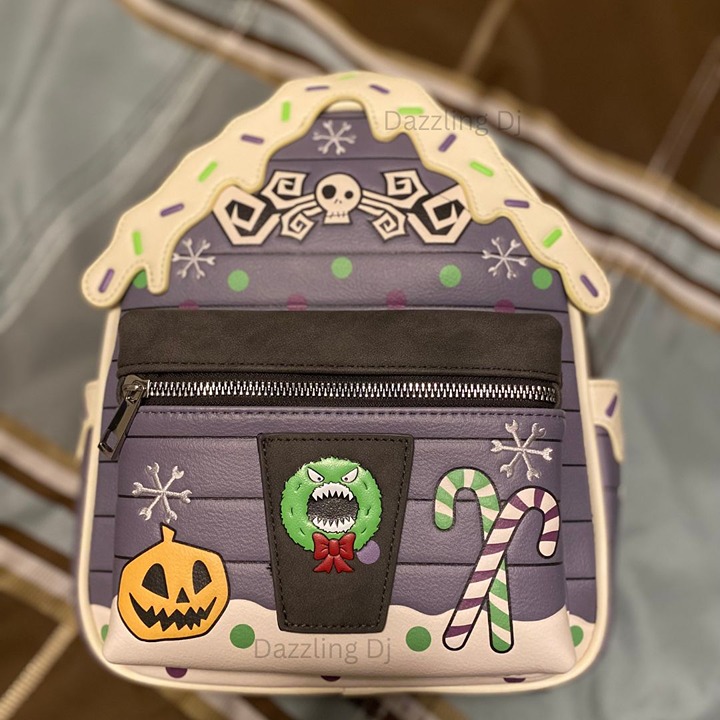 Loungefly The Nightmare Before Christmas Gingerbread House Mini Backpack.
