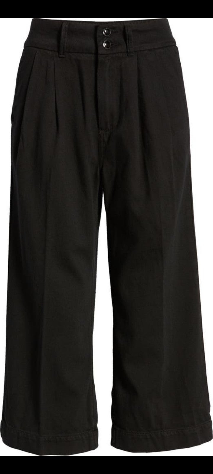 Paige-Clarice Pleated Culotte Pants