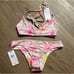 LOVESHACKFANCY X HURLEY - HIBISCUS CHEEKY REVERSIBLE HIPSTER BIKINI SET