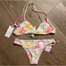 LOVESHACKFANCY X HURLEY - HIBISCUS CHEEKY REVERSIBLE HIPSTER BIKINI SET