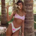LOVESHACKFANCY X HURLEY - HIBISCUS CHEEKY REVERSIBLE HIPSTER BIKINI SET