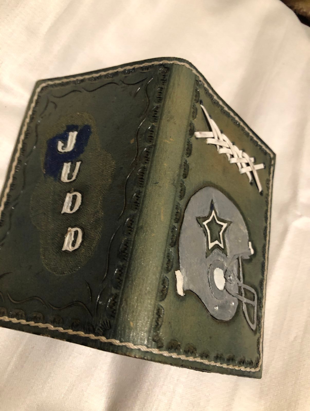 Custom made leather wallet