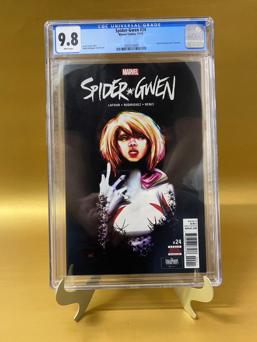 SPIDER-GWEN #24 CGC 9.8 1ST APP GWENOM 1st Print Marvel 2017 KEY