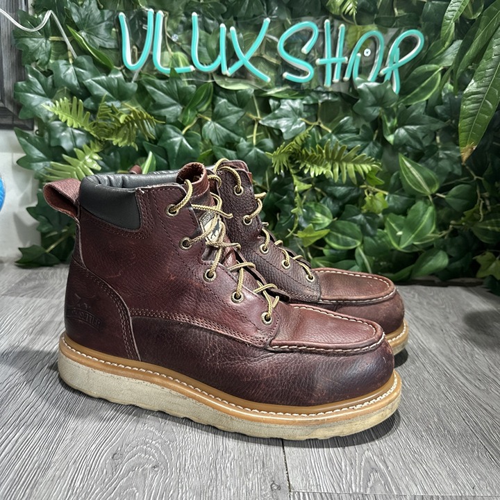 Red Wing Ashby 83606 Brown ASTM Safety Toe Men's Irish Setter Boot Size 7 D