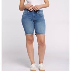 NWT Womens Seven7 Jeans Sunset Bermuda 9” Denim Medium Wash Jean Shorts - Sz 8