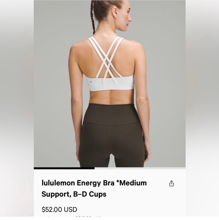 Lululemon energy sports bra