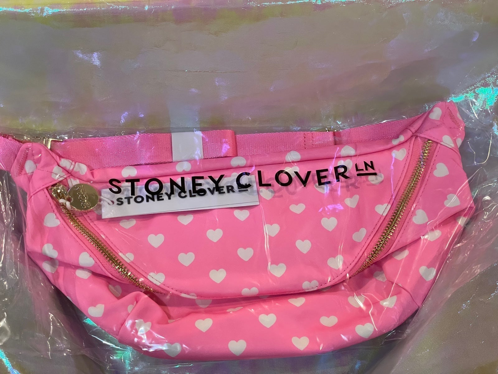 Stoney clover lane SCL Valentine’s Day jumbo Fanny heart print NWT