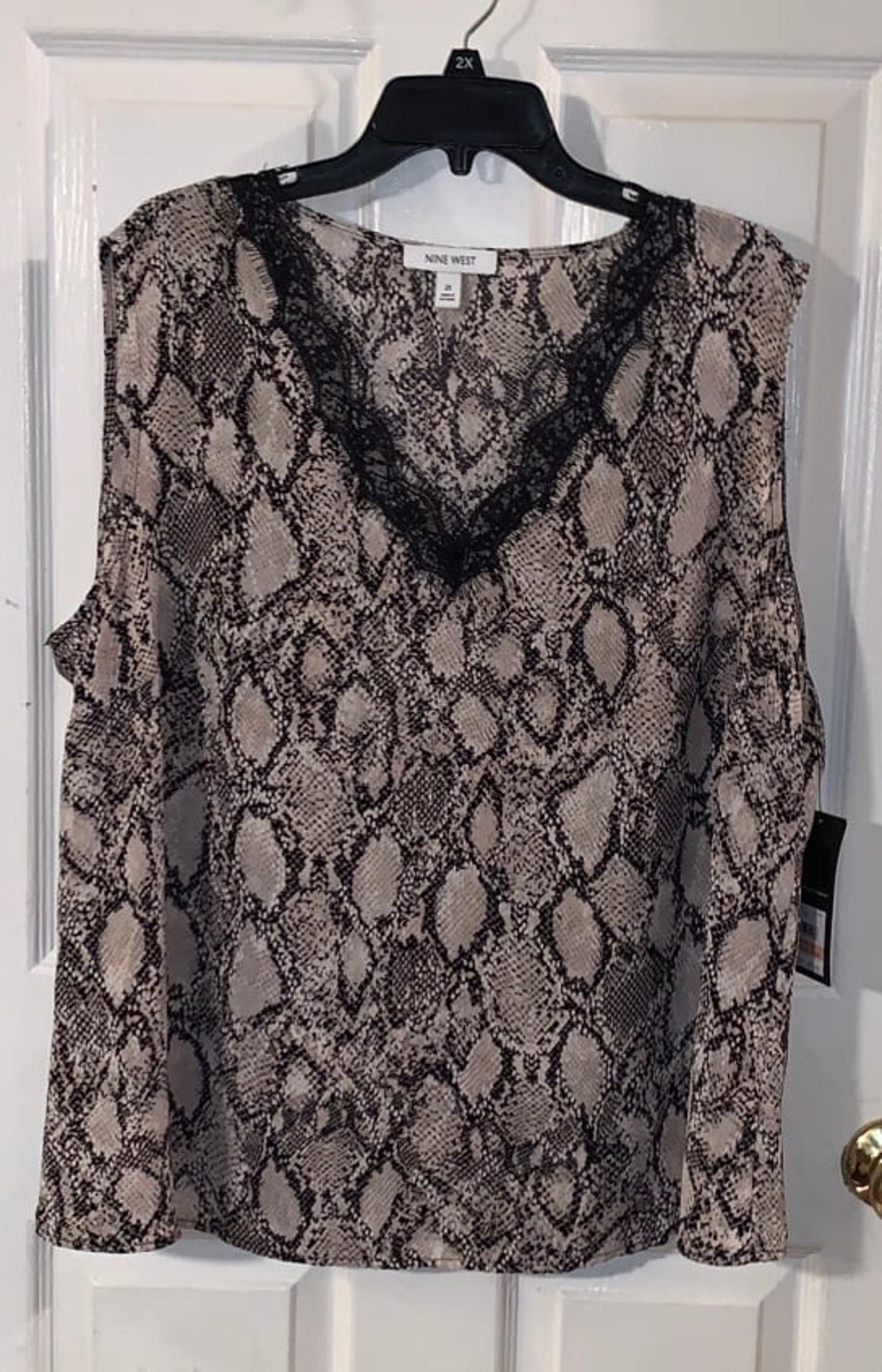 Women’s Nine West Cami with Lace Size 2X (20/22) NWT