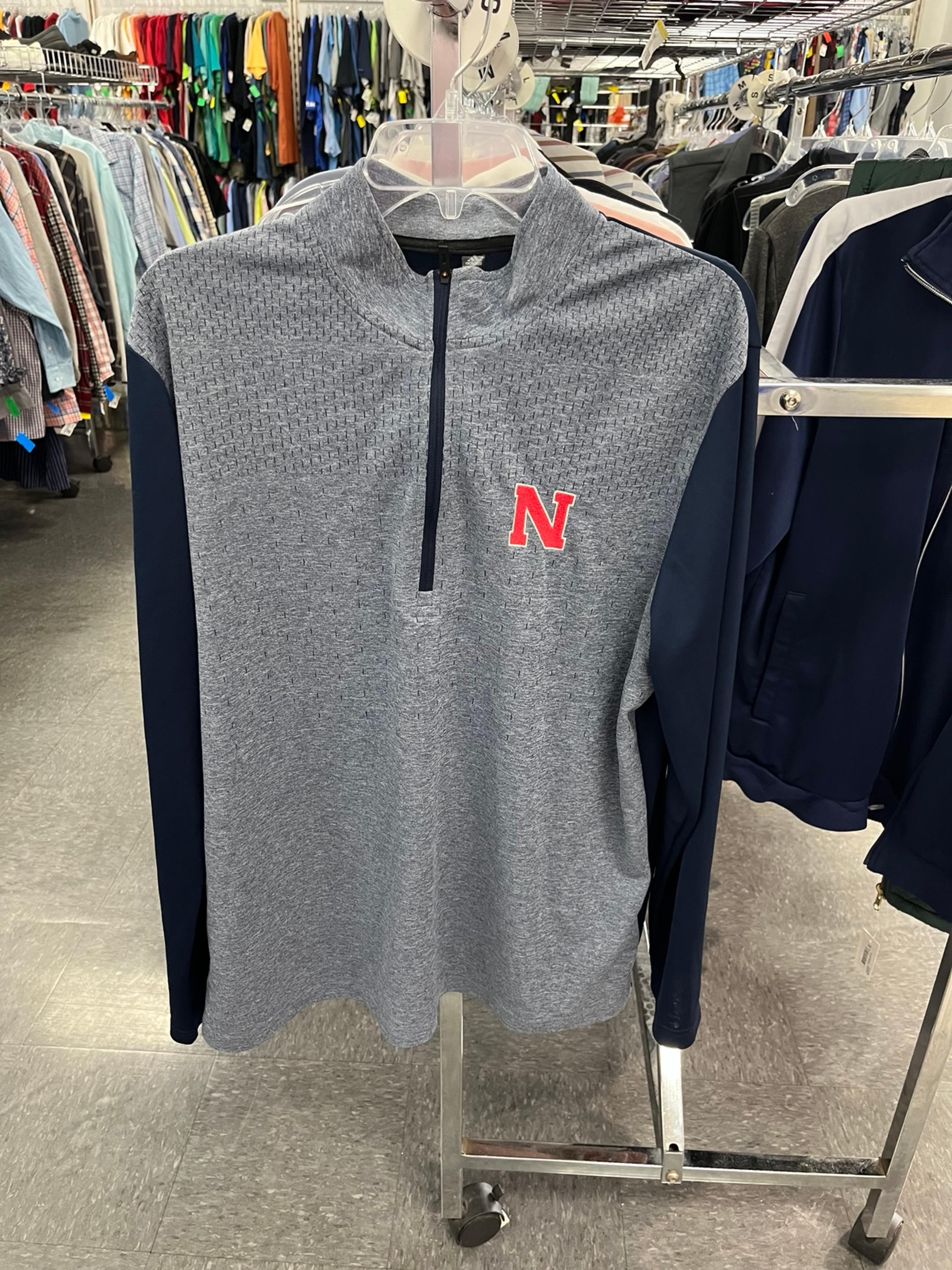 Nebraska Cornhuskers Men's Adidas 1/4 Zip Jacket Pullover