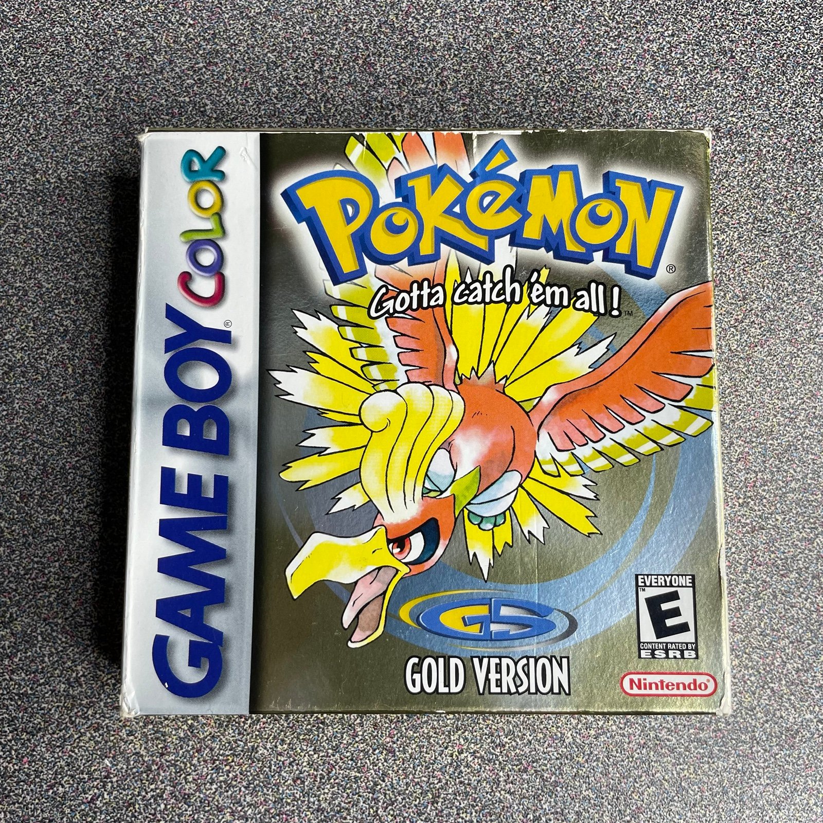 Pokemon Gold Nintendo Gameboy Color GBC CIB Boxed w/ Manual - New Battery
