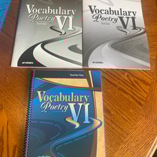 Abeka 12th grade Vocabulary Poetry lot BRAND NEW