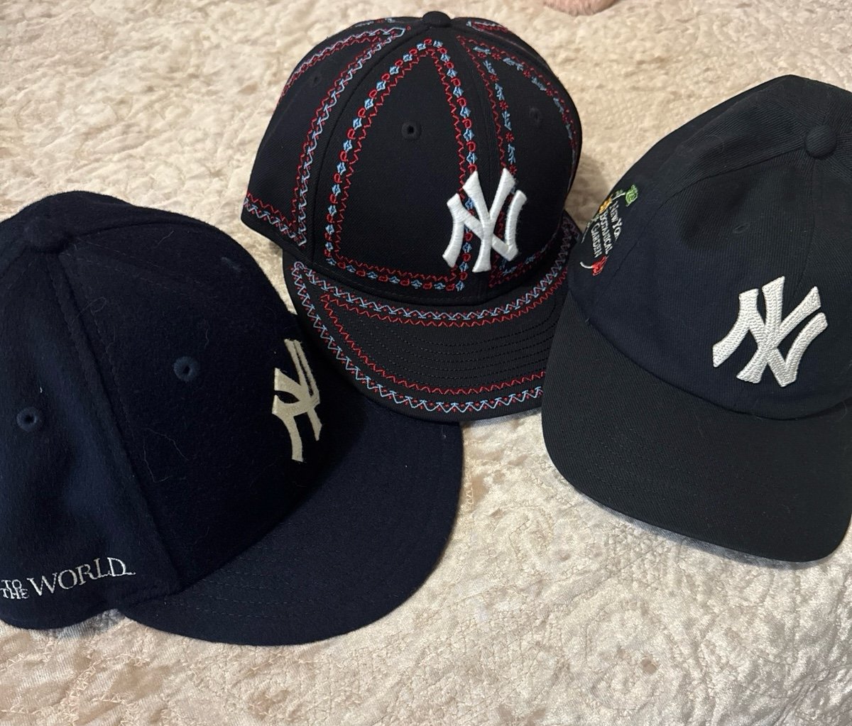 Kith Yankees Fitted Cap size 7 1/4 *3 Hats*