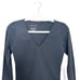 NWT Everlane Small Black Sleeve V-Neck Thong Bodysuit