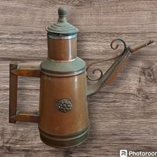 Vintage Turkish Metal Coffee Pitcher
