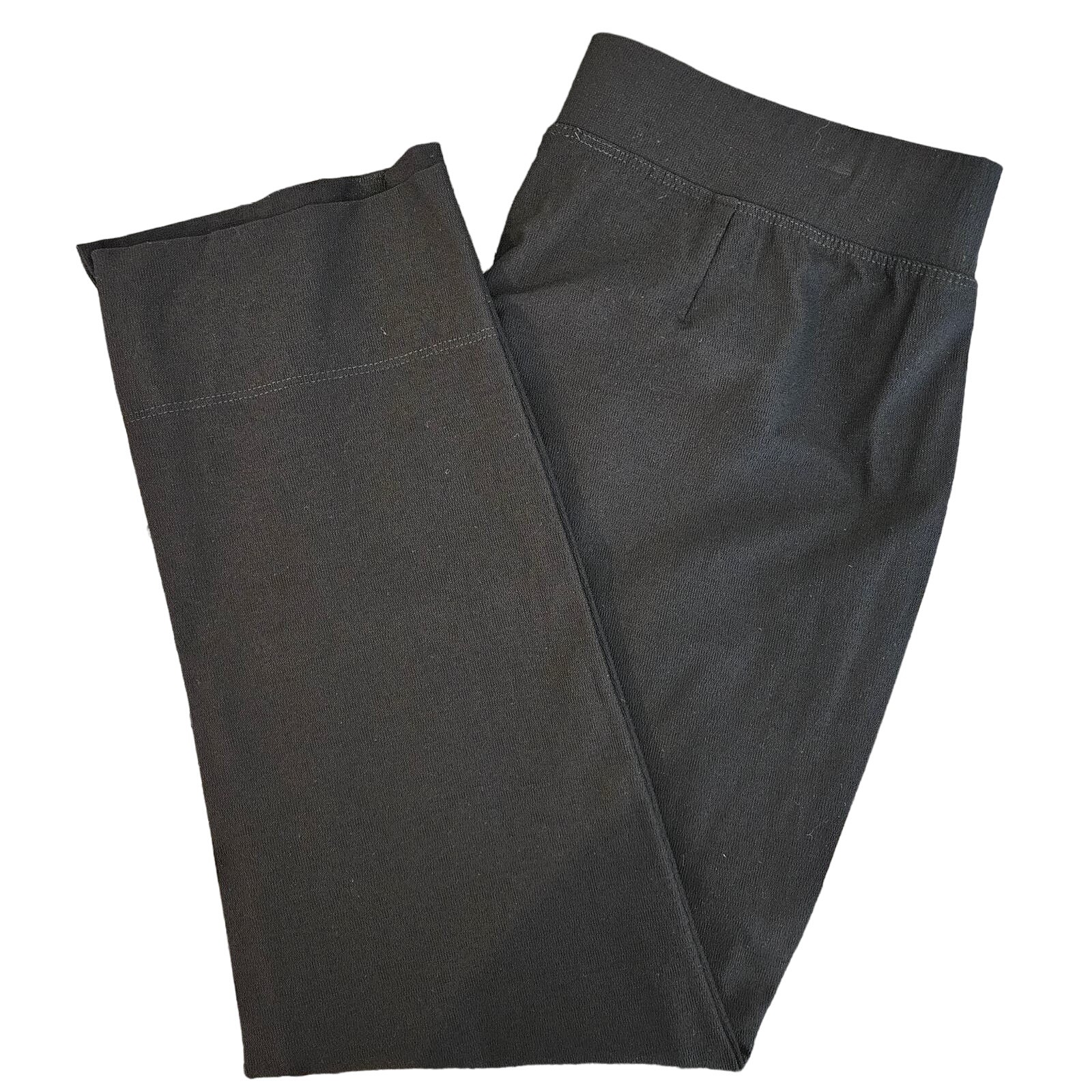 Eileen Fisher Black Stretch Crepe Cropped Pants | Women's Petite Small