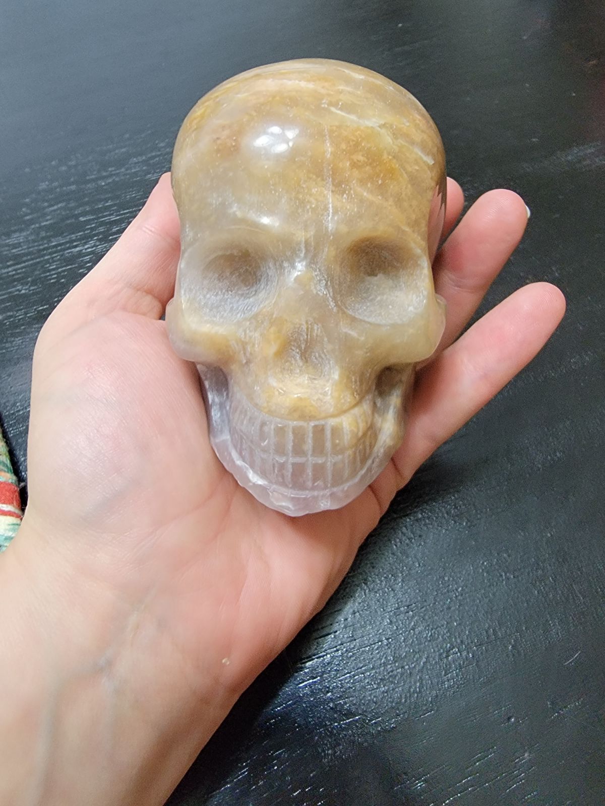 Golden healer/ amethyst skull