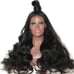 Wavy curly natural looking lacefront wig