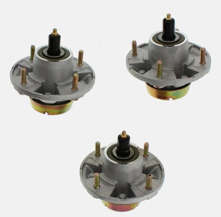 3 PACK SPINDLE ASSEMBLY FITS JOHN DEERE 48 54 60 72 DECK AM135349 AM144377