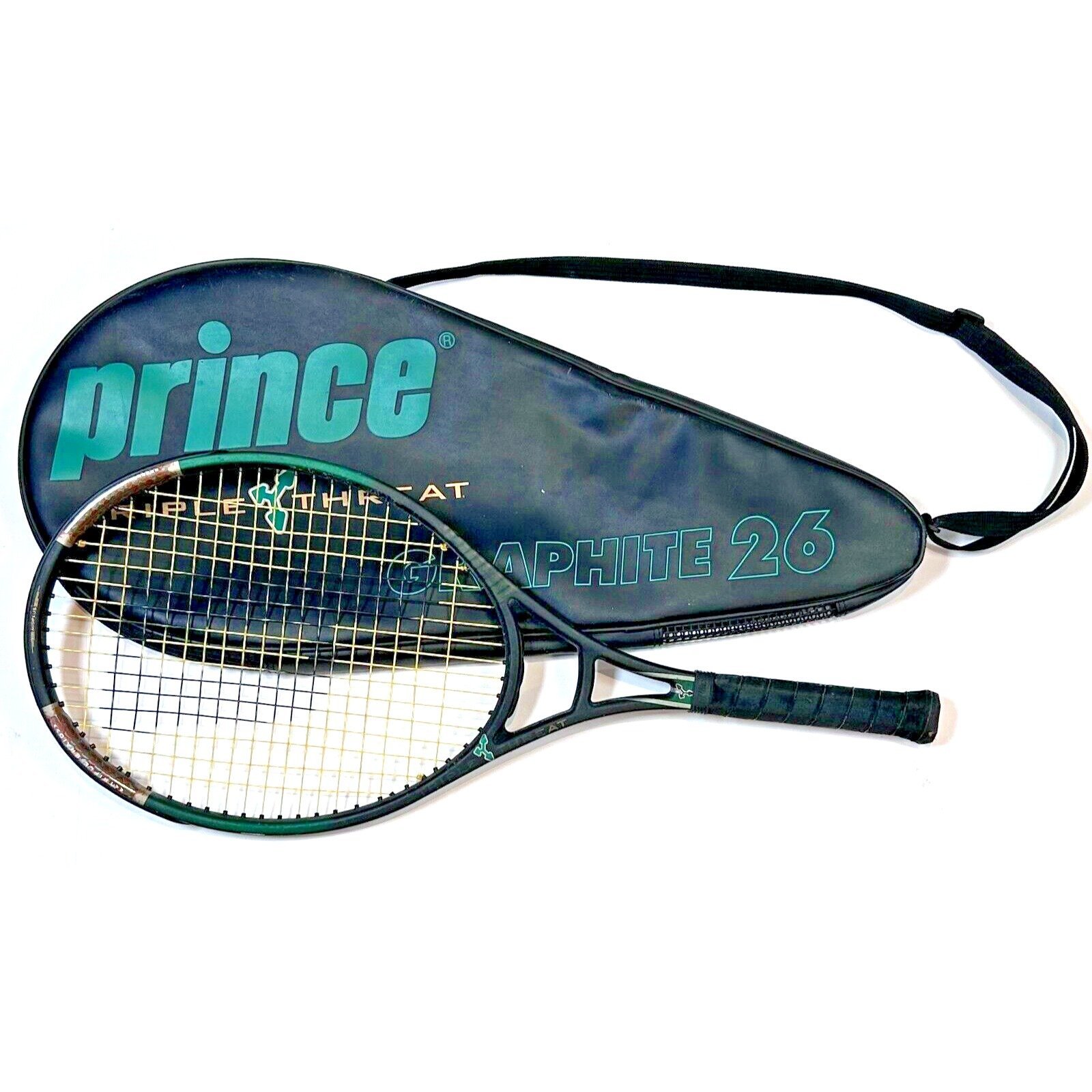 Prince Graphite 26 Midplus Triple Threat All Original Tennis Racquet & Case VG