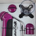 Houdini Red 5 Piece Wine Bottle Corkscrew and Aerator Set NWOT