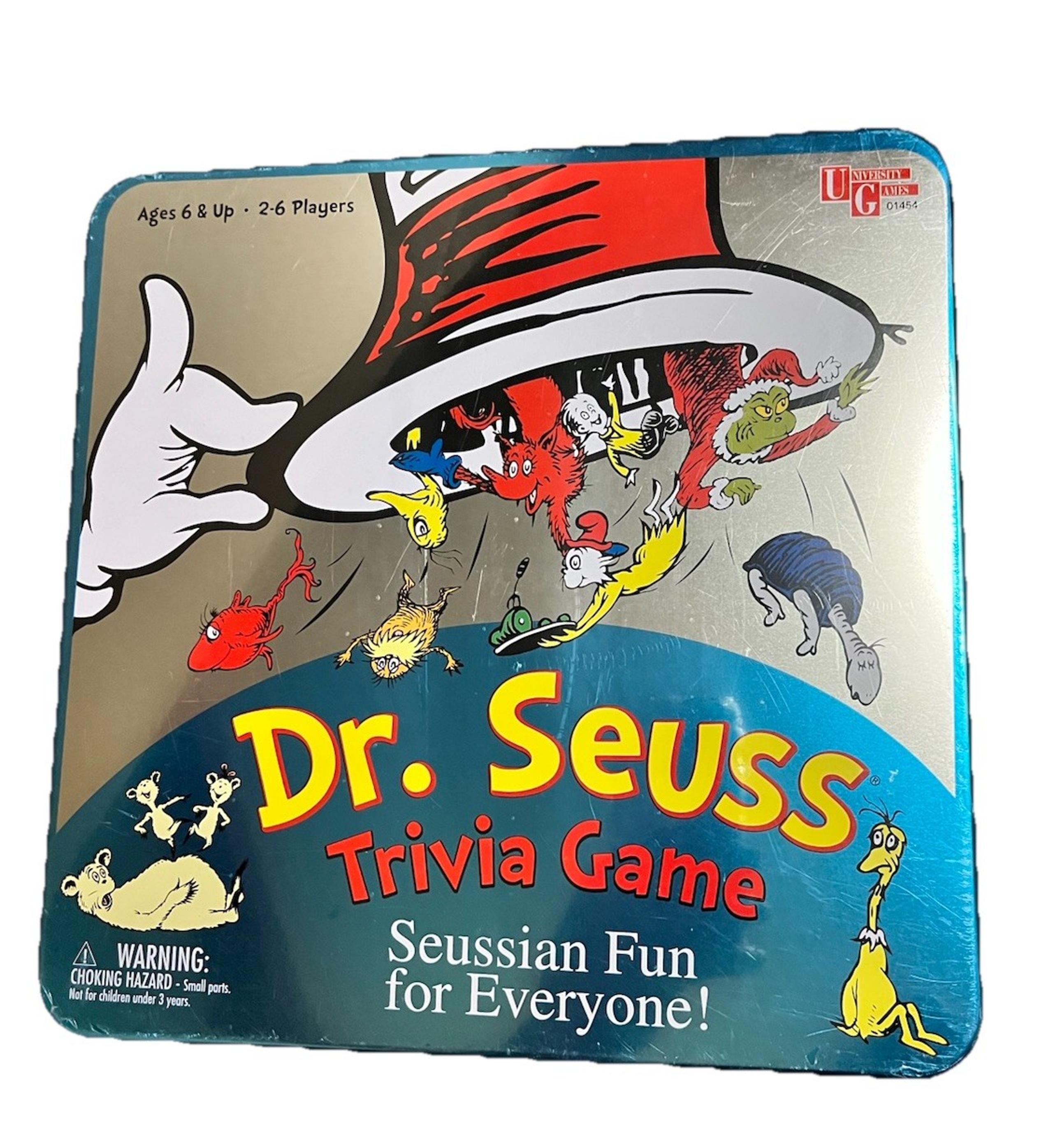 Vintage Dr Seuss Trivia Game In Tin (2000, University Games) New Sealed