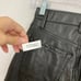 Abercrombie & Fitch Curve Love Black Vegan Leather Straight Leg Pants size 25