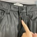Abercrombie & Fitch Curve Love Black Vegan Leather Straight Leg Pants size 25