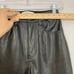 Abercrombie & Fitch Curve Love Black Vegan Leather Straight Leg Pants size 25