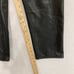 Abercrombie & Fitch Curve Love Black Vegan Leather Straight Leg Pants size 25