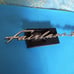 1963 Ford Fairlane 500 chrome script metal emblem