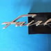 1963 Ford Fairlane 500 chrome script metal emblem