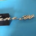 1963 Ford Fairlane 500 chrome script metal emblem