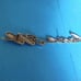1963 Ford Fairlane 500 chrome script metal emblem