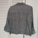 Norton McNaughton Womens 100% Linen Black White Button Front Capri Set