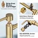 WOWOW Pot Filler Faucet Deck Mount Stove Faucet ((135.00 VALUE))
