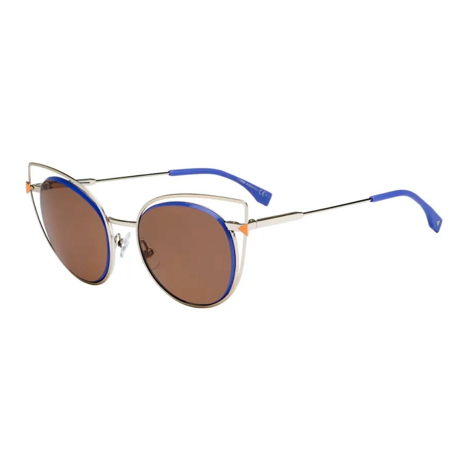 NEW Fendi FF 0176/S round cat eye wire-rim sunglasses