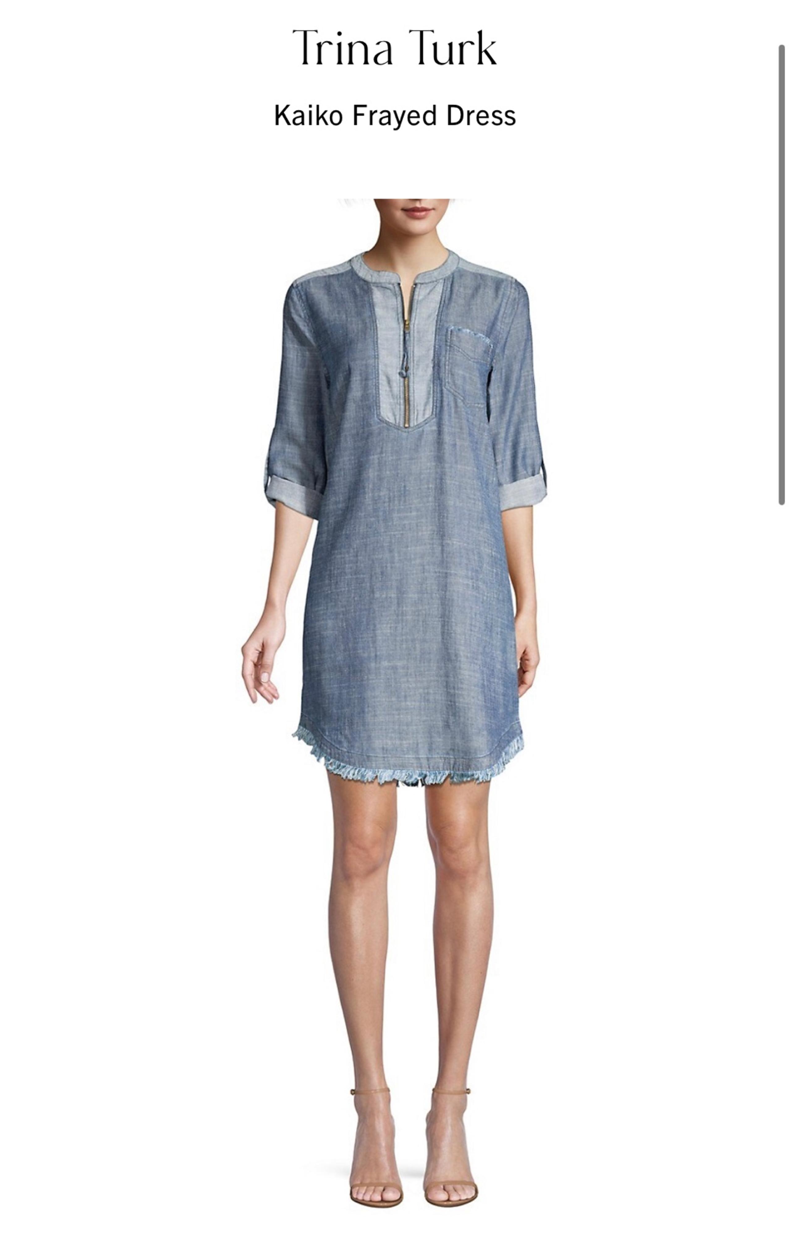 Trina Turk Kaiko Frayed Dress