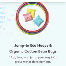 Lovevery Jump-In Eco Hoops and Organic Cotton Bean Bags