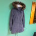 O’Neill Blue Frontier Parka Faux Fur Hooded Winter Jacket Womens Size S