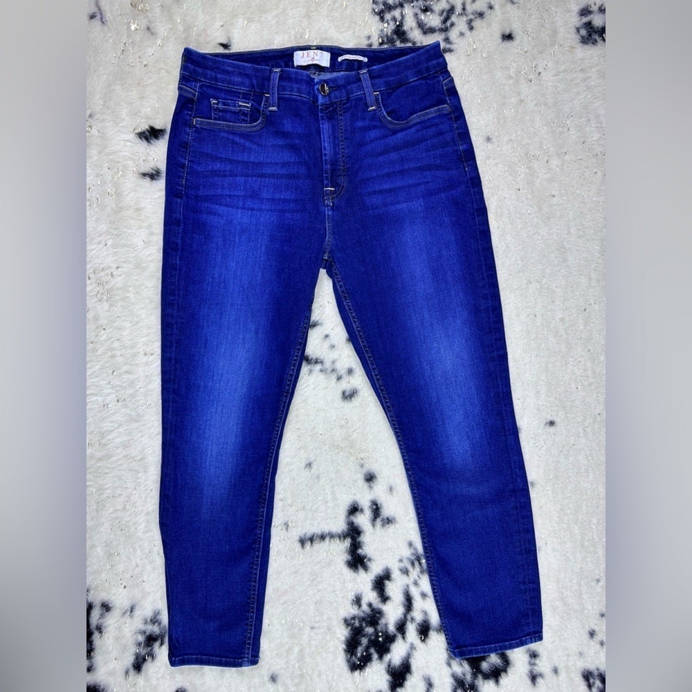 Jen7 by 7 For All Mankind Women’s Medium Wash Slim Boyfriend Denim Jeans Size 30