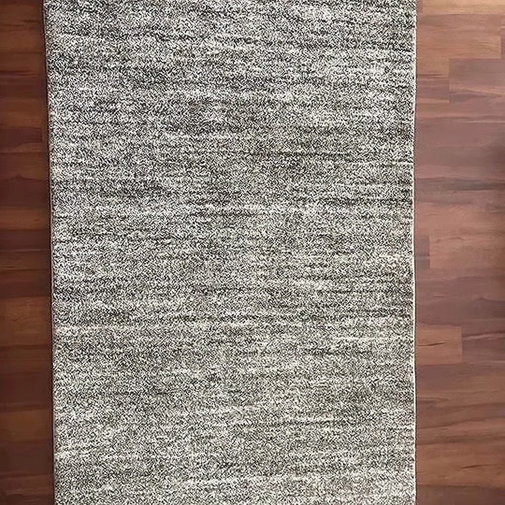 4 x 6 Ivory/Gray Abstract Shag/Flokati Loomed Area Rug - Safavieh