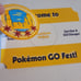 Pokemon Go Fest Chicago Badge & Envelope Official