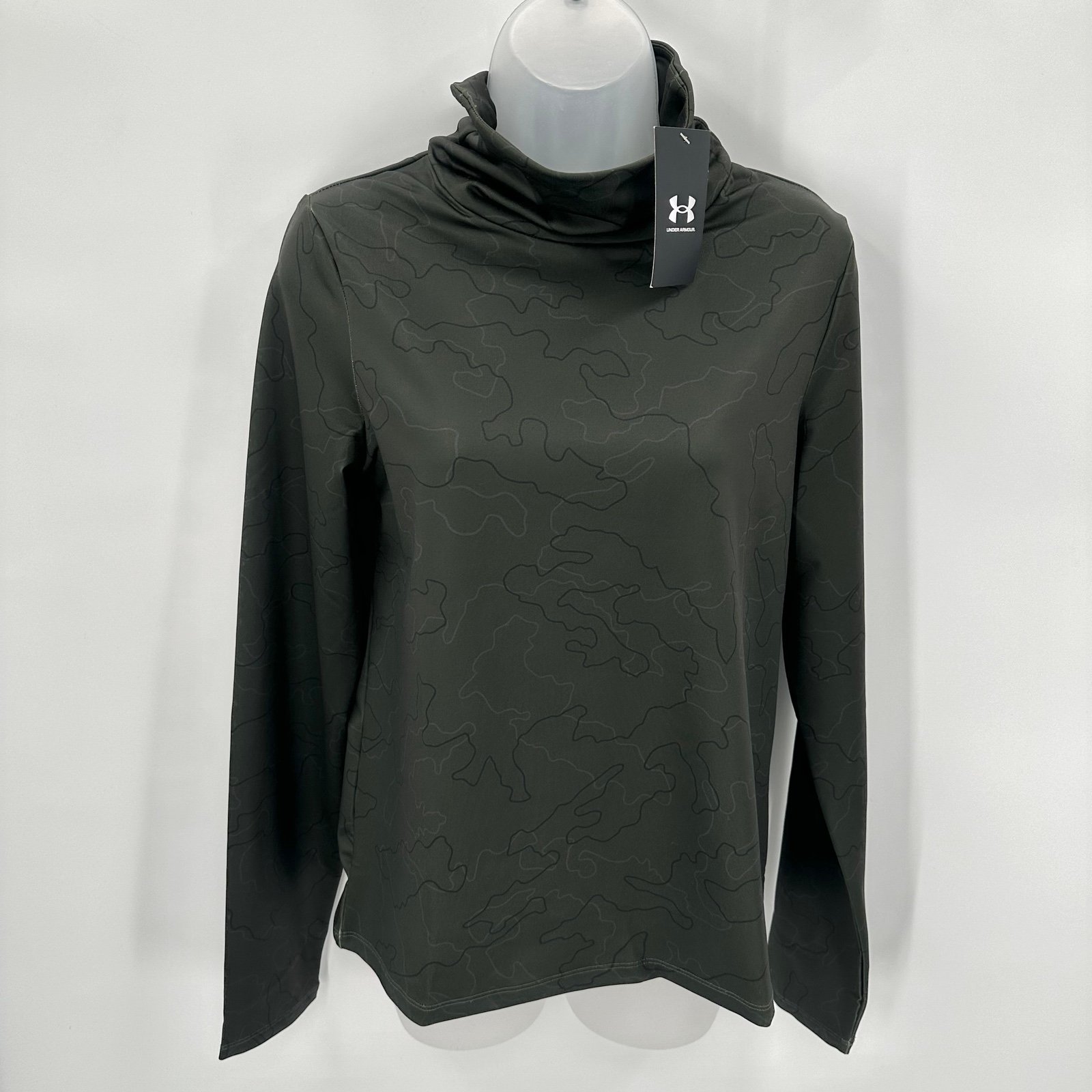 Under Armour Women's UA Cold Weather Funnel Neck Long Sleeve Shirt Small S FLAWS