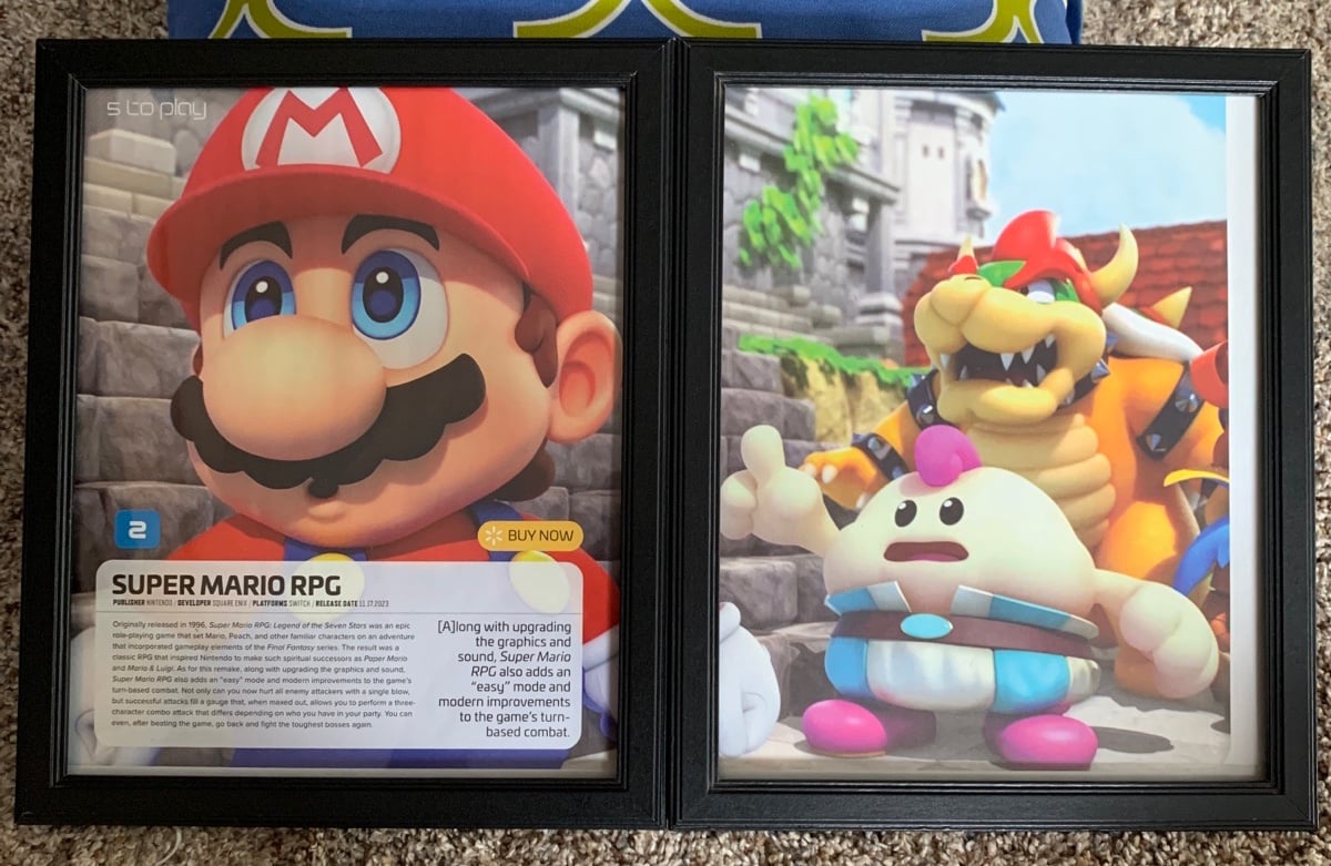 Super Mario RPG Framed Magazine Article Poster