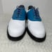 Footjoy FJ ICON Men’s White/Blue Optiflex Classic Leather Golf Shoes Size 9